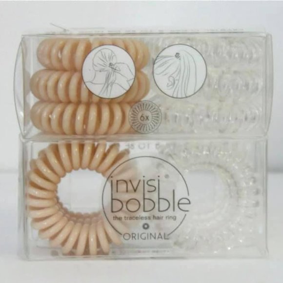Invisibobble Original Duo Pack in Clear and Nude - Picture 1 of 2